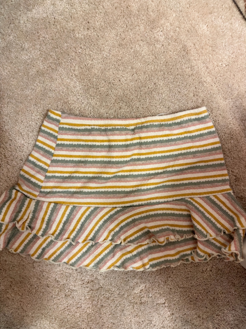 Pastel Striped Ribbed Knit Set - Picture 3 of 4